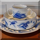P03. Lynn Chase “Shangri-La” 3-piece porcelain set. 